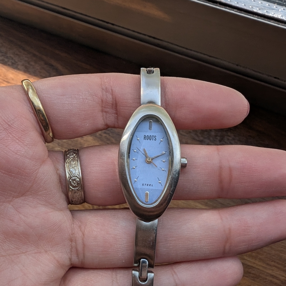 Roots Silver Women's Oval Watch
